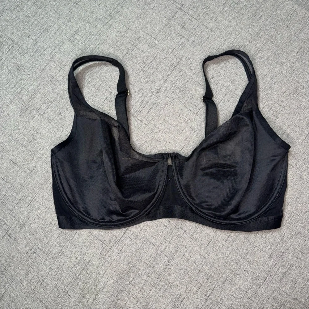 Soma Unbelievable Lift Scoop Balconette Bra Black Size 38DDD New
